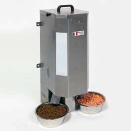 Mangiatoia automatica ZooPiro 250DF - Capienza 8 kg + 8 kg